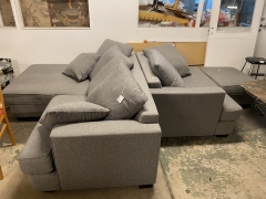 Divansoffa + fåtölj+pall